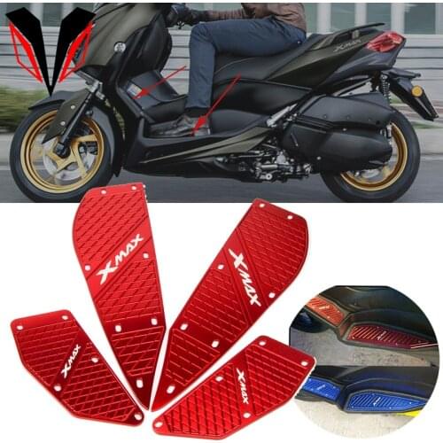 Motorcycle Footrest Foot Pads Pedal Plate Pedals For Yamaha XMAX 300 XMAX 250 2017 2018 2019 2020 Accessories