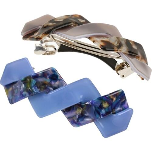 2 Pcs Women Ladies Accessories Hair Clip Crystal Hairpin Jewelry Barrette For party