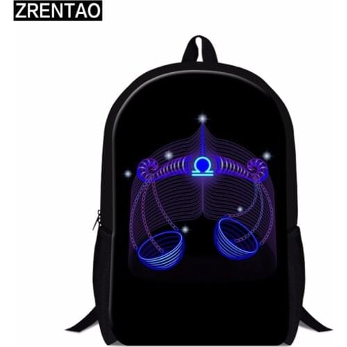 ZRENTAO shoulder bags for boys girls children school backpack teens daily bookbag 3D printing mochilas travel bagpack