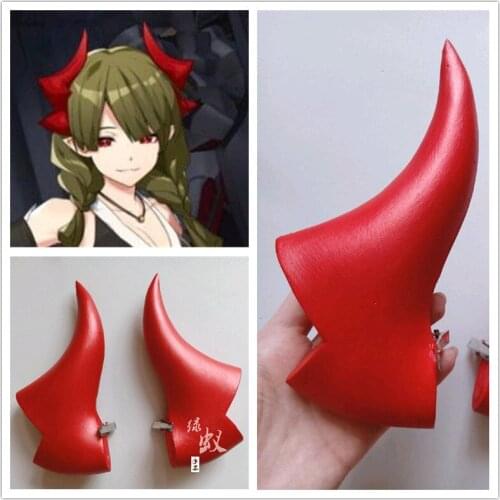1 Pair Game Cosplay Lairei Horns Head Clip Headwear Cosplay Props Halloween
