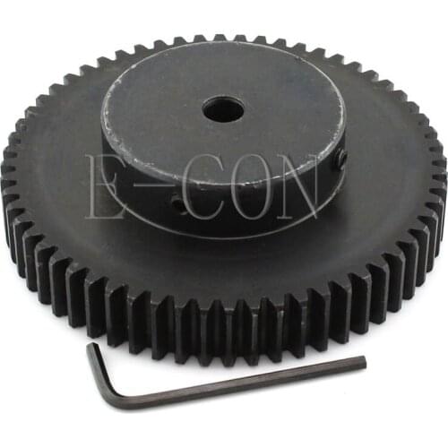 1pcs 1.5M60T 93mm OD 8mm/10mm/12mm/15mm/16mm/17mm/20mm/25mm Bore Hole 60 Teeth Module 1.5 Motor Steel Gear Wheel Top Screw