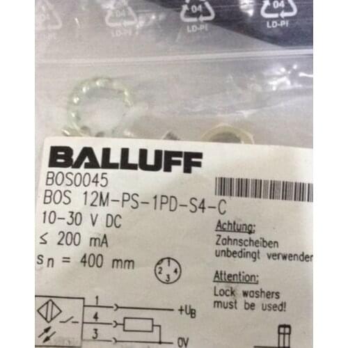 1PCS NEW BALLUFF Photoelectric Diffuse Sensor BOS 12M-PS-1PD-S4-C