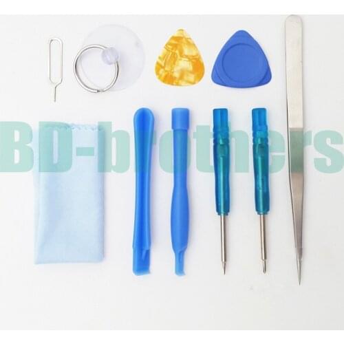 10 in 1 REPAIR PRY KIT opening tool tools set with Pentastar Screwdriver SIm card key FOR IPHONE iphone4 4G 4s 50 set /lot