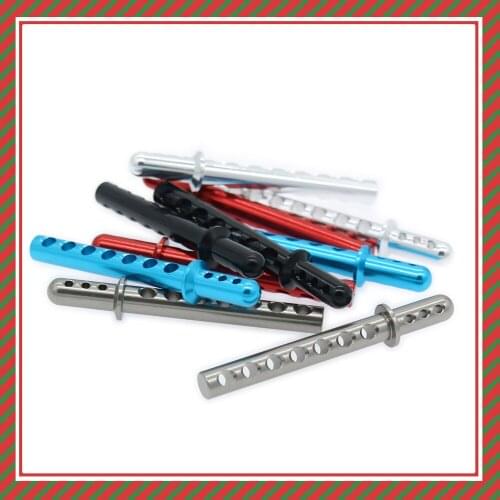 2PCS Aluminum Body Post For 1/10 Rc Hobby Model Car Crawler Axial Yeti AX31019 90026 90025 RCAWD Alloy Body Post Hopup Parts