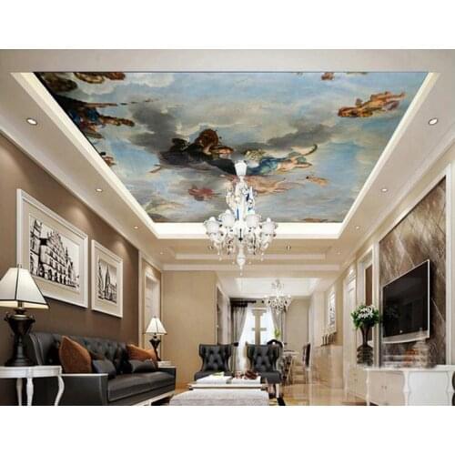3d ceiling wallpaper custom 3d ceiling murals wallpaper Western art painting frescoes on the wallpaper 3d living room wallpaper