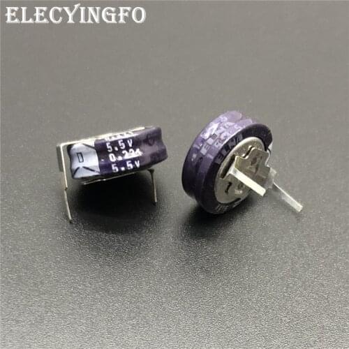 5Pcs/20Pcs 0.22F 5.5V0.22F ELNA DXN Series 11.5x5mm 5.5V0.22F H-Type Low ESR Farad Super Capacitor
