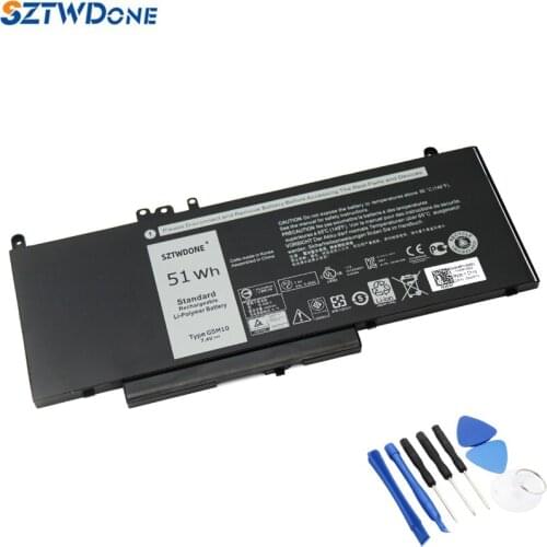 SZTWDONE G5M10 New Laptop Battery for DELL Latitude E5250 E5450 E5550 8V5GX 7.4V 51WH
