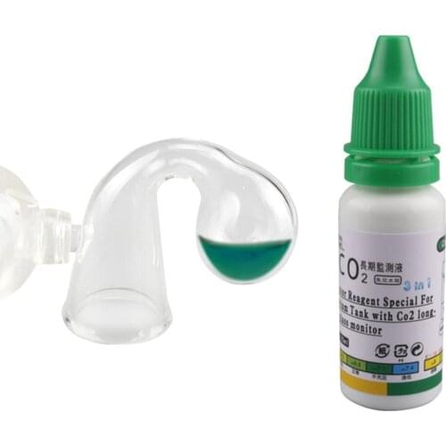 Aquarium Fish Tank CO2 Concentration Measure Meter Test Liquid Monitor Checker