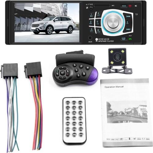 4.1 Inch Car Radio Bluetooth-compatible Auto Audio Stereo Support Rear View Camera USB Mirror Link For Android FM MP5 Player