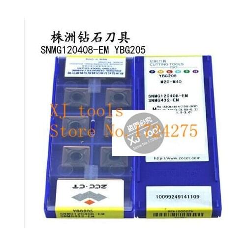 Free shipping SNMG120408 EM YBG205 CNC blade alloy carbide cutting tool carbide inserts Processing of Stainless steel