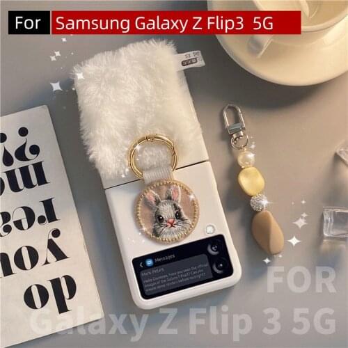 Cute Rabbit Case for Samsung Galaxy Z Flip3 5G,Z Flip 3 Case