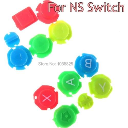 Colorful ABXY Directions Keys Plastic Buttons Joystick for Switch NS NX Controller for Joy-con Left Right Controller