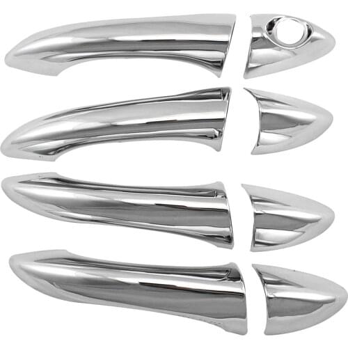 For X5 2000-2003 Car Outside 4 Door Handle Cover Chrome Sticker Auto Accessories