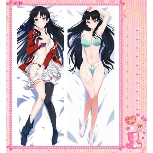 Japanese Anime Cartoon Horikita Suzune Peach Skin 2 Way Double sided hugging Pillow Case Pillow Cover Pilllowcase 79028