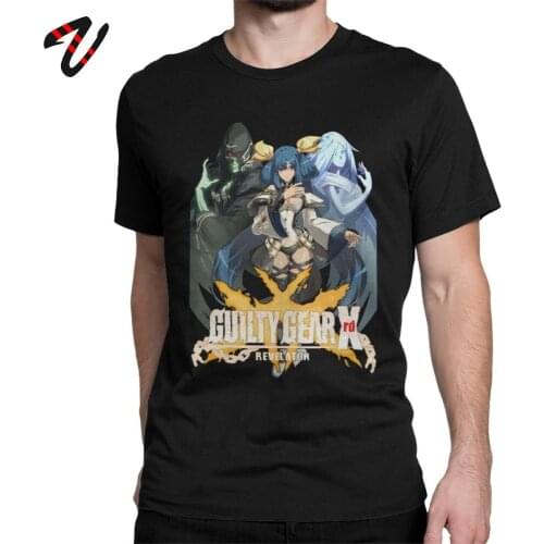 T-Shirts Men Dizzy Guilty Gear Xrdr Tees Revelator Heaven And Hell Rock T Shirt Slim Fit GuiltyGear Fighting Game FGC Clothes