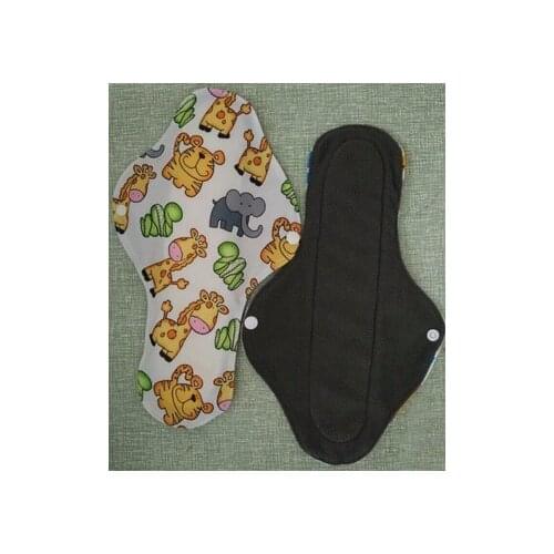 Hot SALE Reusable Washable Bamboo Cloth Pads, Menstrual Sanitary Maternity Mama Pad, Print color and Solid color Free Shipping