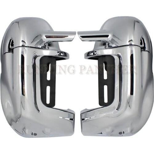 Chrome Lower Vented Leg Fairings Glove Box For Harley Road King Electra Glide Touring 1983-2013 Touring Trike models