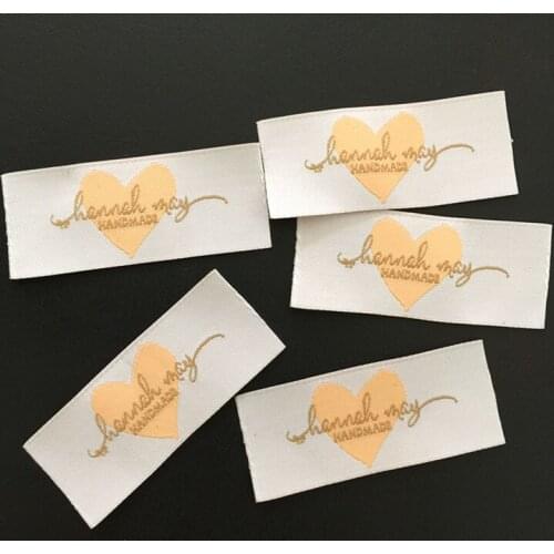 Customiz 1000 pcs/lot garment labels for bids tags OEM eco-friendly washable damask woven labels