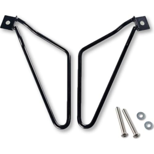 Motorcycle Black Saddle Bag Support Bars Mount Bracket For Harley Sportster 883 Iron XL883N Dyna Fat Bob Holder
