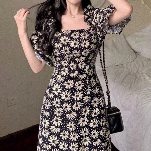 Dress summer salt girls wear large medium length dress black dress dresses for women party Sexy & Club Butterfly Sleeve