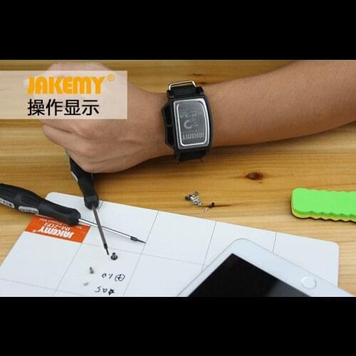 JAKEMY JM-X4 Components Adsorption Bracelet Powerful Magnetic Wrist Band Wristband Hold Small Metal Nuts Washers Screws Nails
