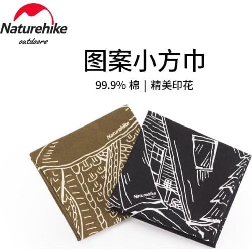 Naturehike Atmosphere Pattern Small Square Towel Picnic Napkin Exquisite Camping Table Cloth Hair Band Accessories