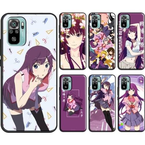 Monogatari Senjougahara Hitagi For Xiaomi Redmi Note 10 Pro 8T 9S Note 8 9 Pro Soft Case For Redmi 9 9C 9A 8A 9T Funda