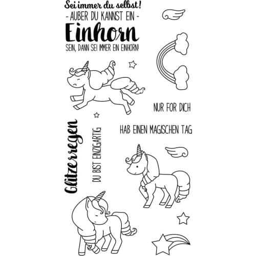 German word Transparent Clear stamp and cutting dies DIY Silicone Seals Scrapbooking /Card Making/Photo Album Decoration