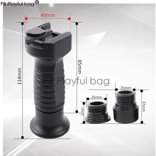 PB Playful bagAdult Toy Game Modification Upgrade Short Vertical Grip M4 Universal TD Fast Disassembly Short Grip Accessory LD68