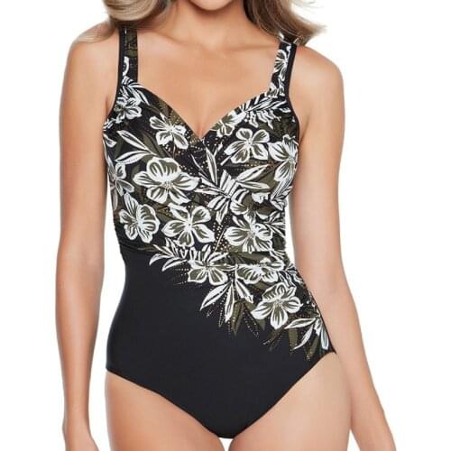 Sexy One-Piece Large Size Swimwear Push Up Women Plus Size Swimsuit Closed Female Swim Body Bathing Suit For Pool Beach Wear