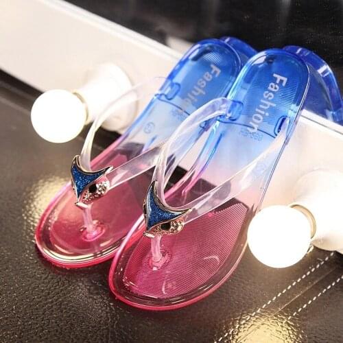 Zapatos De Mujer Fashion Women Casual Shoes Jelly Flip Flop Lady Beach Summer Peep Toe Indoor Slippers Cool Water Sandal