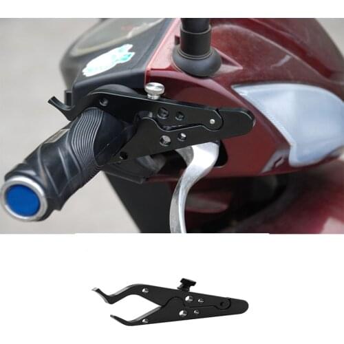 Black motorcycle throttle lock cruise control fixture auxiliary fixture control throttle clamp auxiliary handle bracket