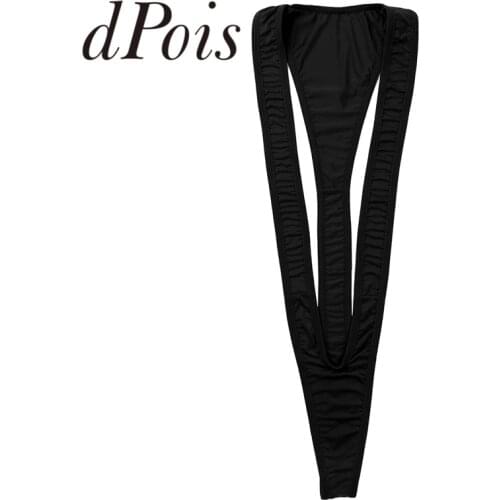 Women One Piece Minimal Cover See Through Sheer Monokini Micro G-string Slingshot Sunbath Bathing Suit Stripper Beach Swimwear