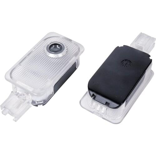 2X LED Car Door Ghost Shadow Welcome Logo Projector Light Accessories For Subaru Outback Legacy Impreza Tribeca Forester XV 2016