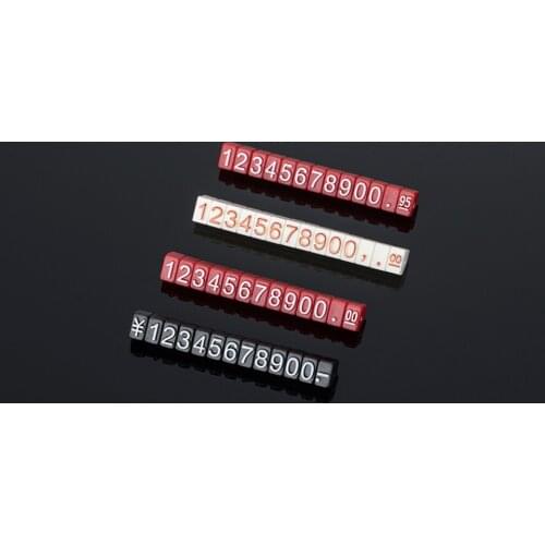 3*5mm Adjustable Price Cube Tag for Jewelry Price Display Counter Stand Number Letter Dollar Price Block Kit for Retail Shop