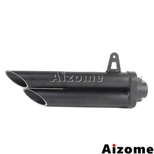 50cm Universal Motorcycle Exhaust Pipe 51mm Dual Exhaust Muffler For Honda Yamaha Suzuki Kawasaki ZX10R R3 R6 NINJA 250 CB400