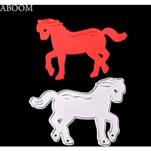 ABOOM New Design Unicorn Pattern Metal Carbon Steel Die Cut Embossing Folder Decorative Scrapbooking Album Photo Cutting Dies