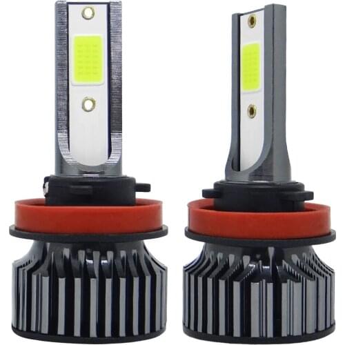 2pcs Car Lights H3 LED Car Headlight Bulbs 36W 6000 Lumens COB LED Bulbs IP68 Waterproof for Auto Headlamps 9-36V 6000K