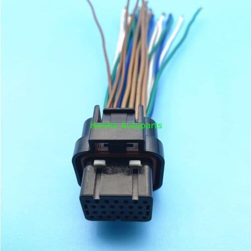 Free Shipping 26 Pin ECU Auto Computer Connector Oil Gas Electrical Plug With Cable Wire Pigtail For Tyco AMP 3-1437290-7