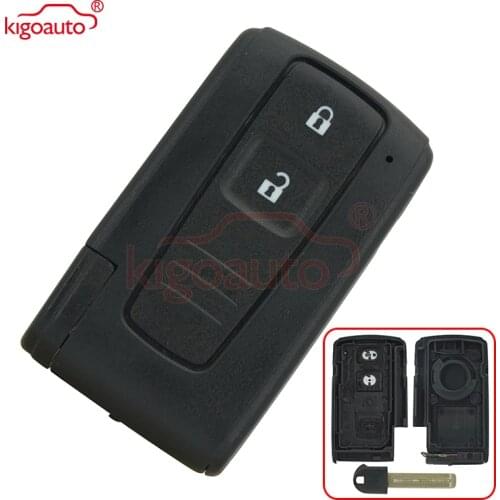 Smart replacement key case car key shell 2 Button For Toyota Prius Corolla Verso