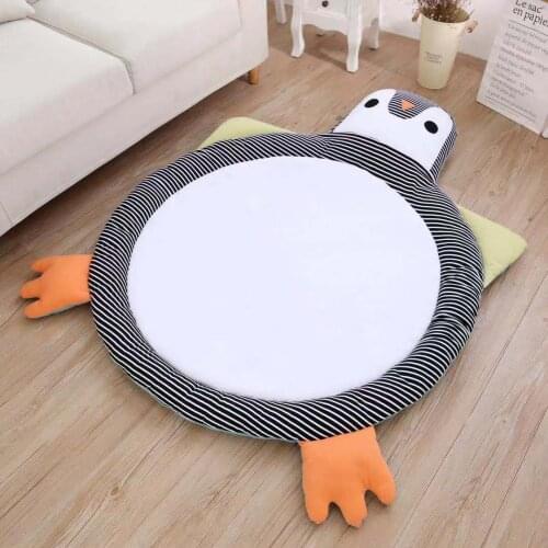 Play Mat Cartoon Animal Baby Mats Newborn Infant Crawling Blanket Cotton Round Floor Carpet Rugs Mat for Kids Room Nursery Decor