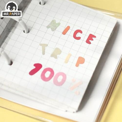 JIUMO 8 Designs 6 Pcs/Bag Ins Walk With The Dream Series Creative Multicolor Dot Hand Account DIY Decoration Material Sticker