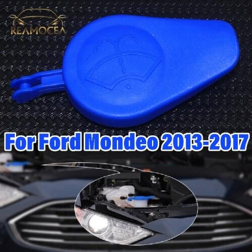 Reamocea Windshield Washer Cap DS7317K606AB Fit For Ford Mondeo 2013-2016 2017 Fluid Reservoir Cover Water Tank Bottle Lid Cap