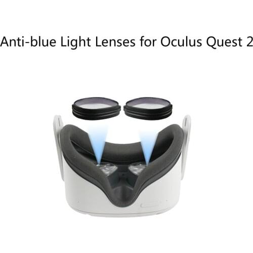 Anti-blue Light Lenses for Oculus Quest 2 VR Headset Magnetic Eyeglass Frame Clip Lens Protection for oculus quest 2 Accessory