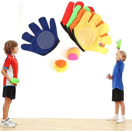 Sucker Sticky Ball Toy Outdoor Sport Catch Ball Game Parent-Child Interactive Early Childhood Education Children Fun Sticky Ball