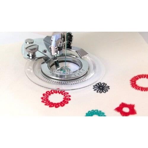 Lot 4 Presser Foot Feet Domestic Sewing Machine Part Flower Stitch Ruffler Side Cutter Walking Foot for Brother singer 3psc awl