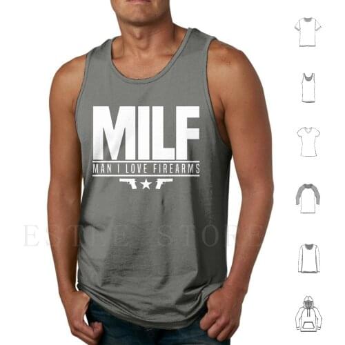 Milf Tank Tops Vest Sleeveless Practical Shooting Association Uspsa Ipsc Shooting Gun Range Shooing Club Shooting Sports