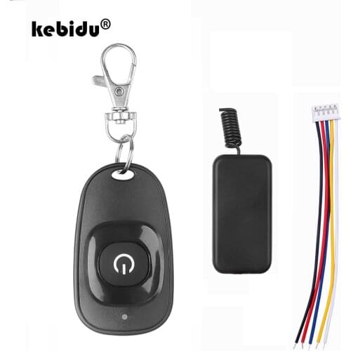 Kebidu 1CH Mini Relay Wireless RF Remote Control 433mhz DC 5V-12V Switch LED Lamp Controller with Receiver Transmitter
