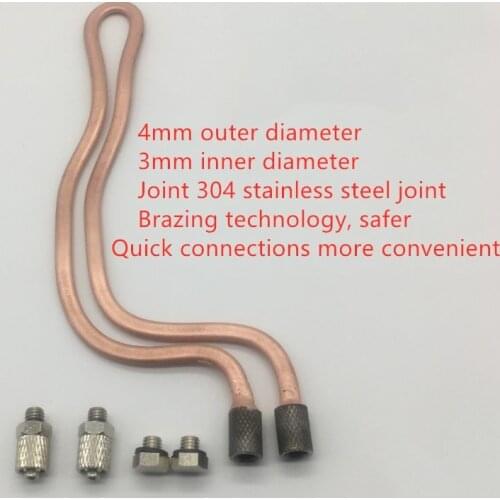 Retrofit Notebook Water Cooling Radiator Water-Cooled Bend Copper Tube Custom Water Cooled Copper Pipe Cooling fan Joints Pumps