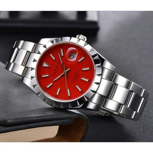 New 40mm Parnis Sapphire crystal MINGZHU2813 or MIYO TA8215 Automatic Automatic date luminous Mechanical watches GR143-20